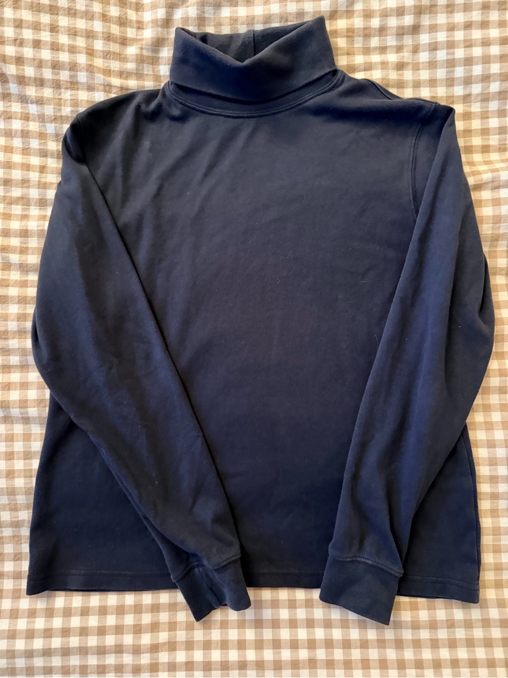 L.L. Bean Women’s 100% Cotton Black Turtleneck Long Sleeve